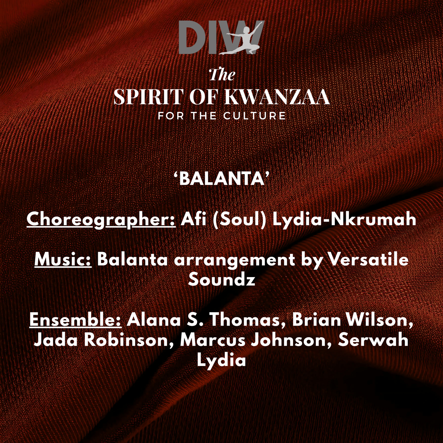 The Spirit of Kwanzaa 2024: For The Culture - Balanta