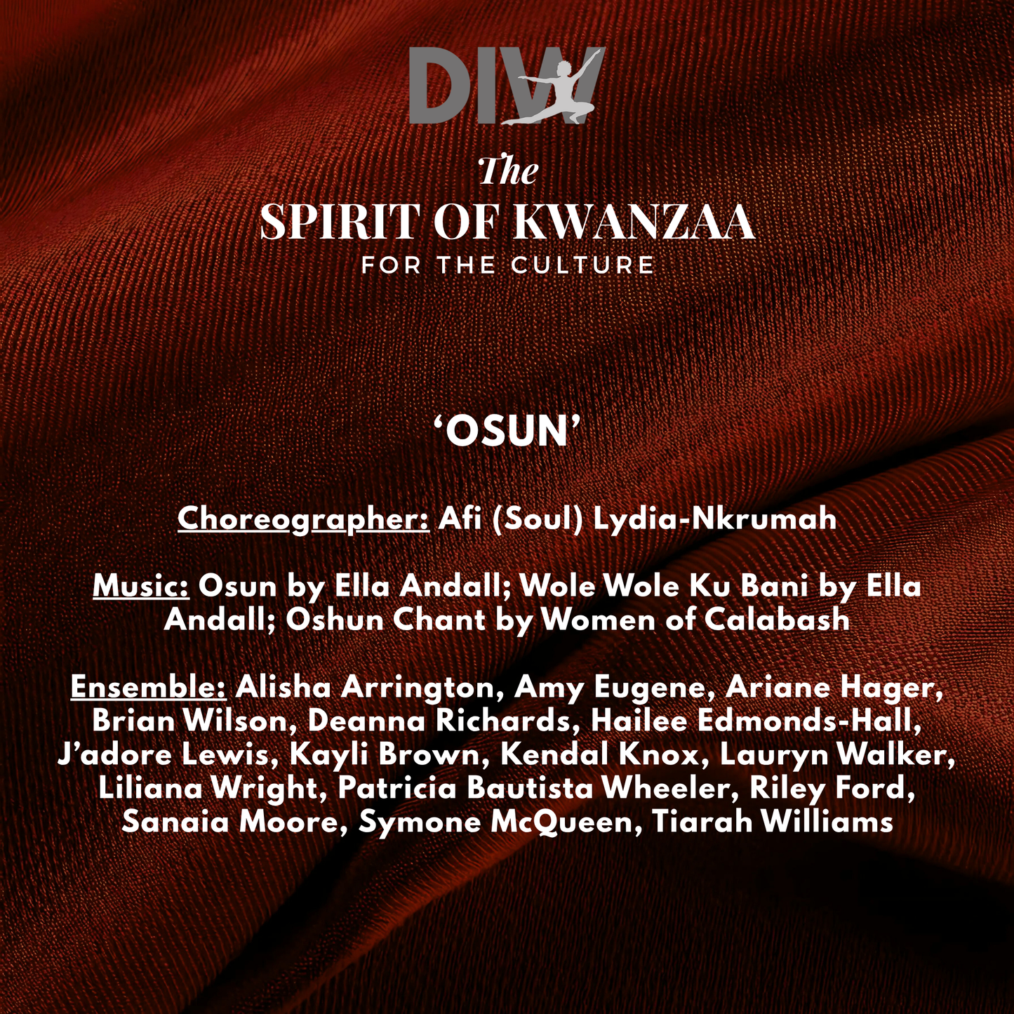 The Spirit of Kwanzaa: For The Culture 2024 - Osun